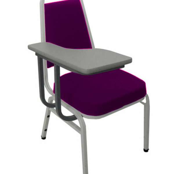 Cadeira Universitária Empilhável Linha Hotel Plus Roxo