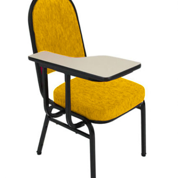 Cadeira Universitária Para Auditório Linha Hotel Amarelo