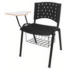 Cadeira Universitária Plástica - Plástico Preto - Realplast -