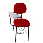 Cadeira Universitária Secretária Com Porta Livros