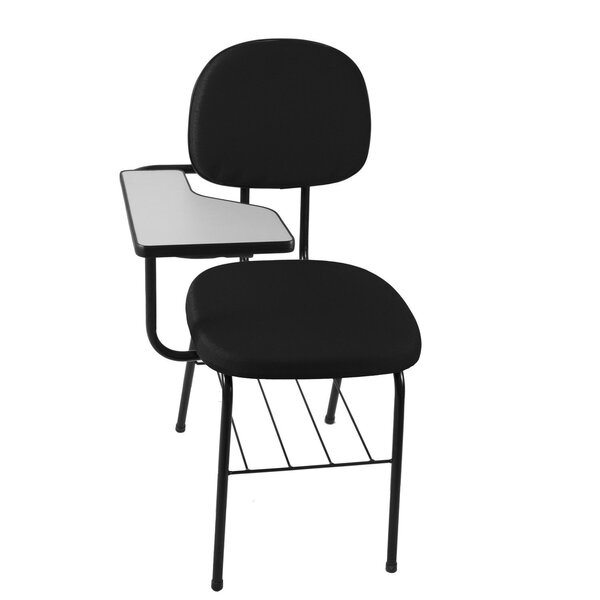 Cadeira Universitária Secretária Com Porta Livros