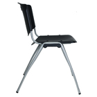 Cadeira Universitária Unim Preto Empilhavel Escola Única Preto