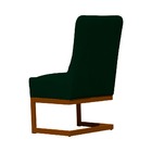 Cadeira Valentina Para Cozinha Base Cobre Suede Verde - Valli