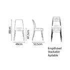 Cadeira Vanda Cm Perna Anodizadas Tramontina