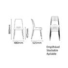 Cadeira Vanda Vm Perna Anodiz Tramontina