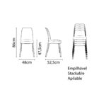 Cadeira Vanda Vm Perna Anodiz Tramontina