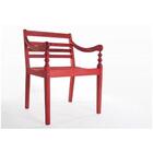 Cadeira Varanda 100% Em Madeira Vermelho