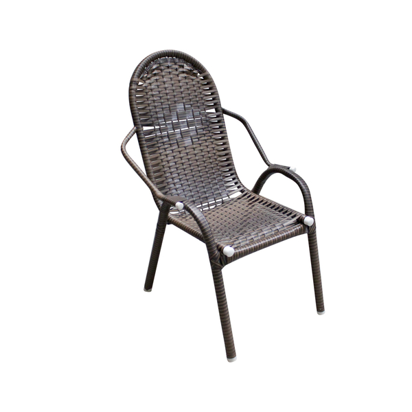 Cadeira Varanda Area Externa De Junco Adulto Luxinha Argila