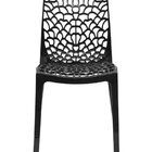 Cadeira Vazada Em Polipropileno Gruvyer Espresso Móveis Preto