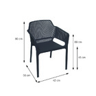 Cadeira Vega Em Polipropileno Branca Com Braço - Or Design