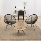 Cadeira Vega Em Polipropileno Preta - Or Design