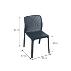 Cadeira Vega Em Polipropileno Preta - Or Design