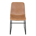 Cadeira Verner  Base Aço - Caramelo