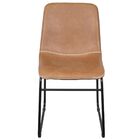 Cadeira Verner  Base Aço - Caramelo