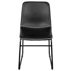 Cadeira Verner  Base Aço - Preta