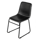 Cadeira Verner  Base Aço - Preta