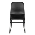 Cadeira Verner  Base Aço - Preta