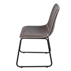 Cadeira Verner Base Aço - Café