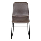 Cadeira Verner Base Aço - Café