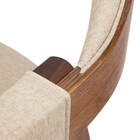 Cadeira Versalhes Madeira Cor Pinhão Estofada Moderna Tecido: