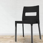 Cadeira Vezo Pés Em Alumínio Preta