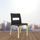 Cadeira Vezo Wood - Preto