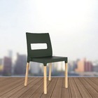 Cadeira Vezo Wood - Verde Alecrim