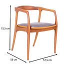 Cadeira Victor De Madeira Tauari E Linho Madresilva