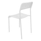 Cadeira Vilhena Empilhavel Metal E Polipropileno Branco Polit