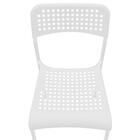 Cadeira Vilhena Empilhavel Metal E Polipropileno Branco Polit