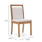 Cadeira Viola Linho Creme E Amêndoa