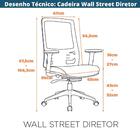 Cadeira Wall Stret Diretor - Preta