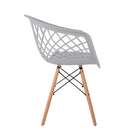 Cadeira Web Branca E Madeira