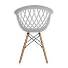 Cadeira Web Branca E Madeira