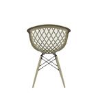 Cadeira Web Creme Empório  Base Em Polipropileno