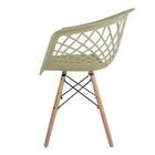 Cadeira Web Fendi - Base Madeira Natural
