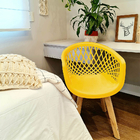 Cadeira Web Wood Amarela