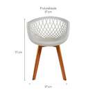 Cadeira Web Wood Branca