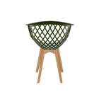Cadeira Web Wood Verde Musgo