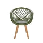 Cadeira Web Wood Verde Musgo
