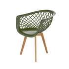 Cadeira Web Wood Verde Musgo