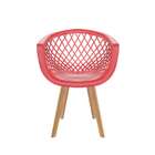 Cadeira Web Wood Vermelha