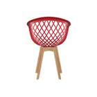 Cadeira Web Wood Vermelha
