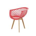 Cadeira Web Wood Vermelha
