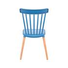 Cadeira Windsor Azul Zimbro E Madeira