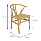 Cadeira Wishbone - Madeira