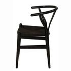 Cadeira Wishbone Valentina Madeira Preta Assento Em Rattan Pr