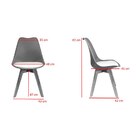 Cadeira Wood Em Madeira E Pp Preta