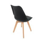 Cadeira Wood Em Madeira E Pp Preta