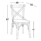 Cadeira X - Máxima - Azul Claro